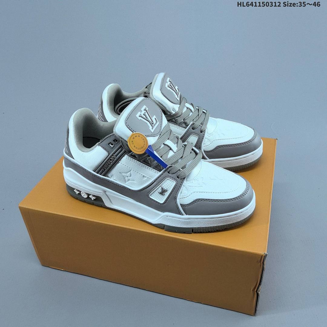 Louis Vuitton Trainer Sneaker Low LV ID Size 46 - foto 4