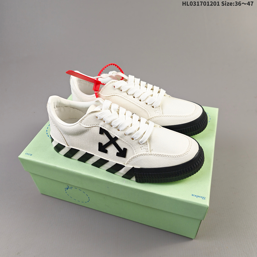 OFF-WHITE Vulcanized Striped Low Top ID Size 47 - foto 10