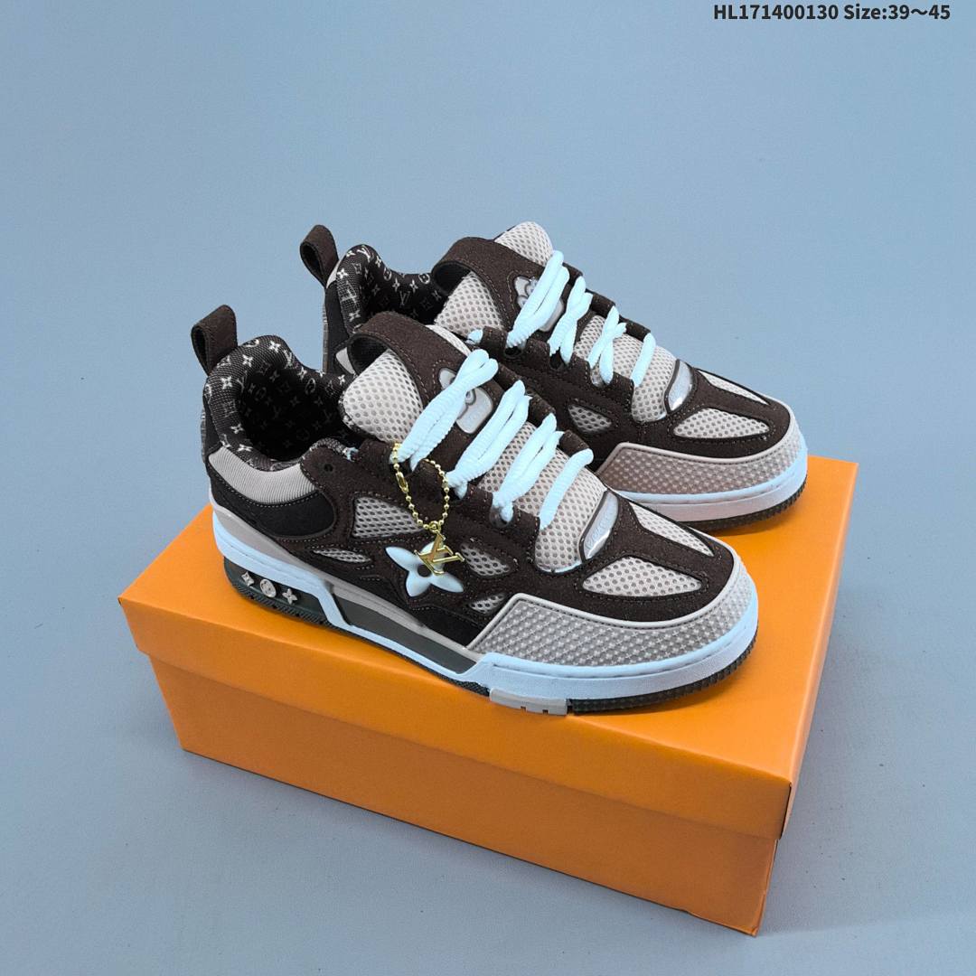 Louis Vuitton Trainer Sneaker Low LV ID Size 45