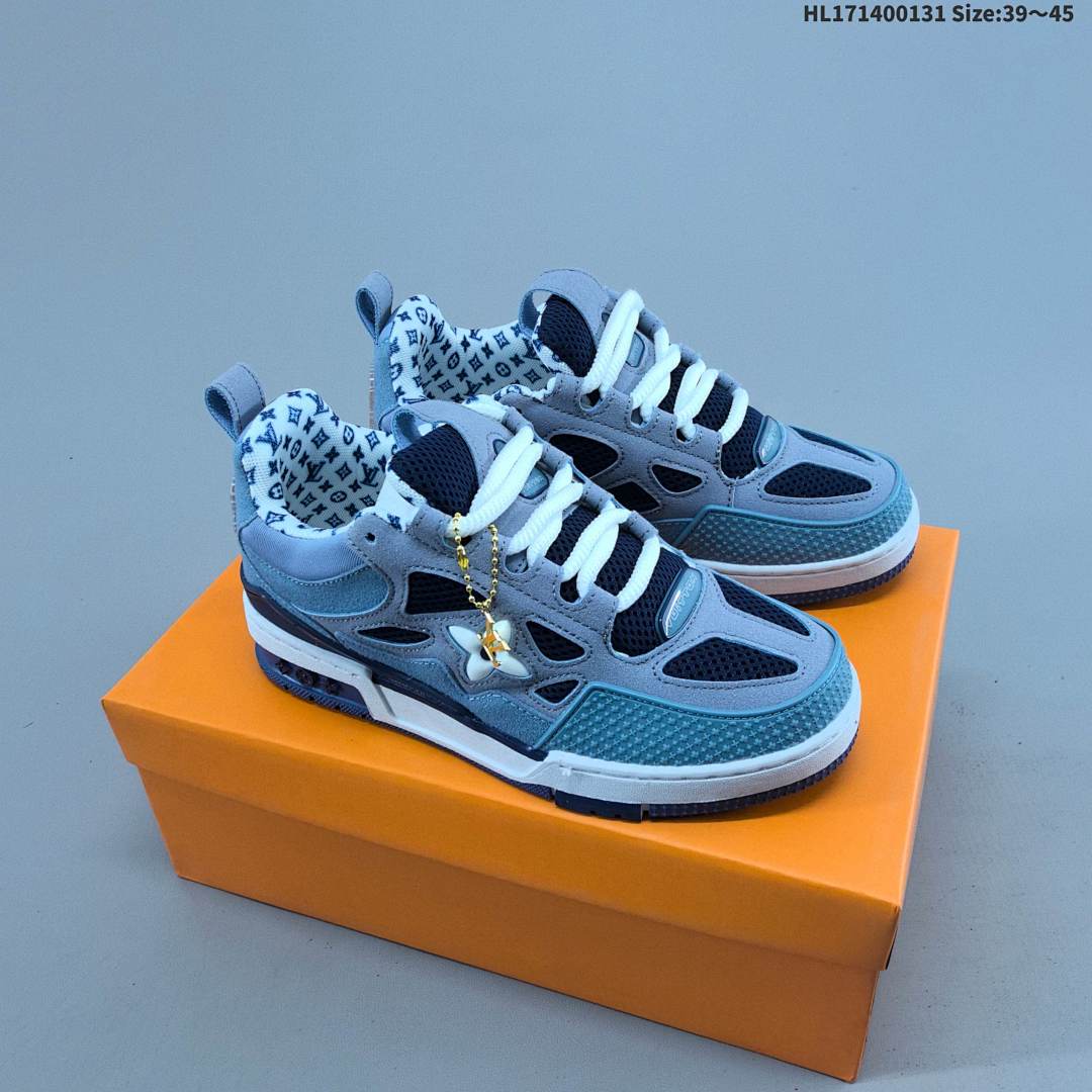 Louis Vuitton Trainer Sneaker Low LV ID Size 45