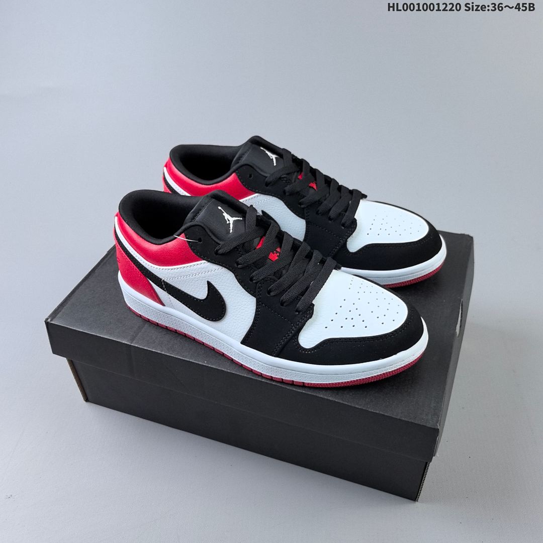 Air Jordan 1 Low "Black Toe" AJ1 1 aj1 1