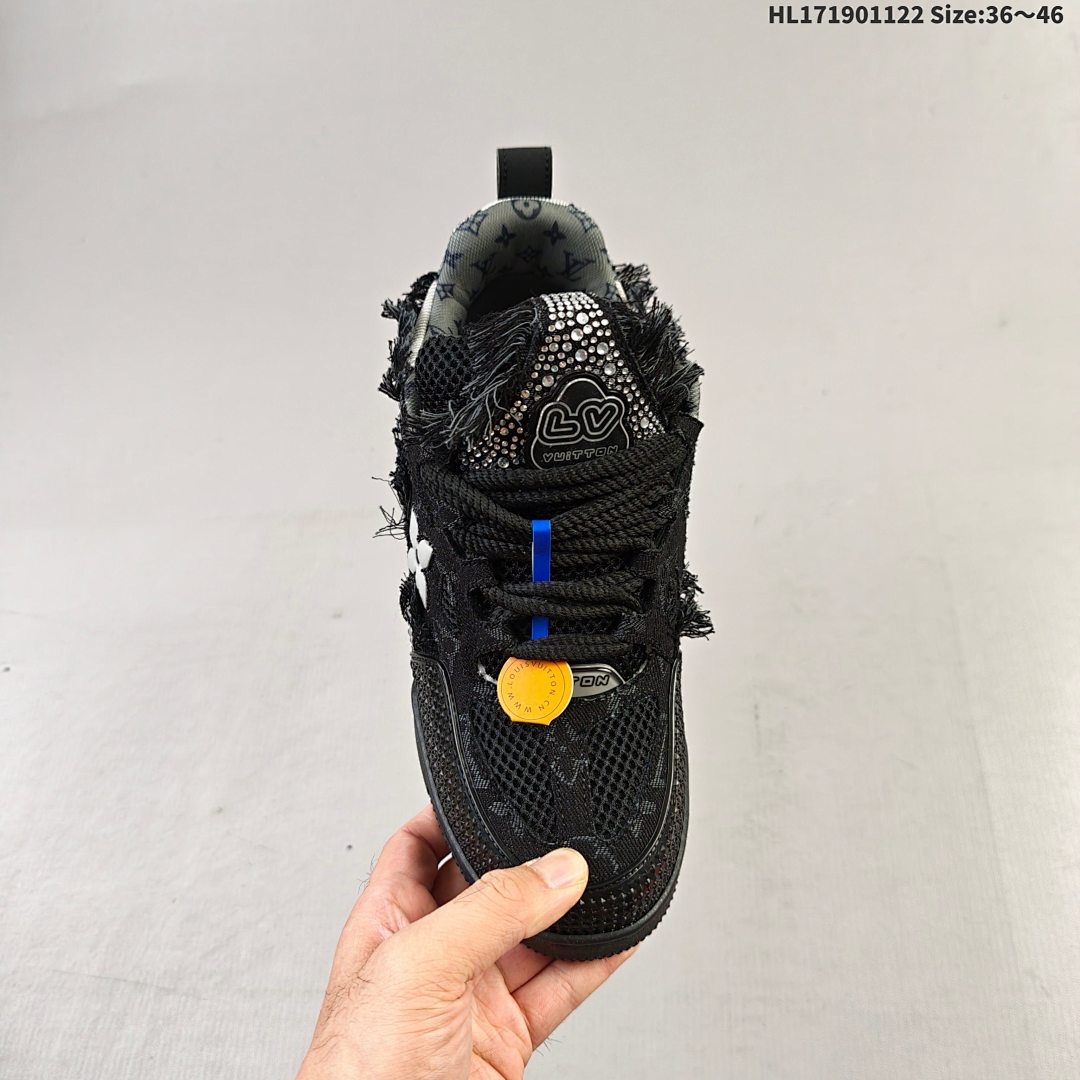 Louis Vuitton Trainer Sneaker Low LV ID HL171901122 Size 46 - foto 7