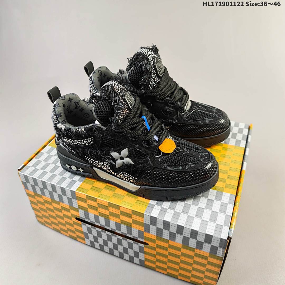 Louis Vuitton Trainer Sneaker Low LV ID HL171901122 Size 46 - foto 2