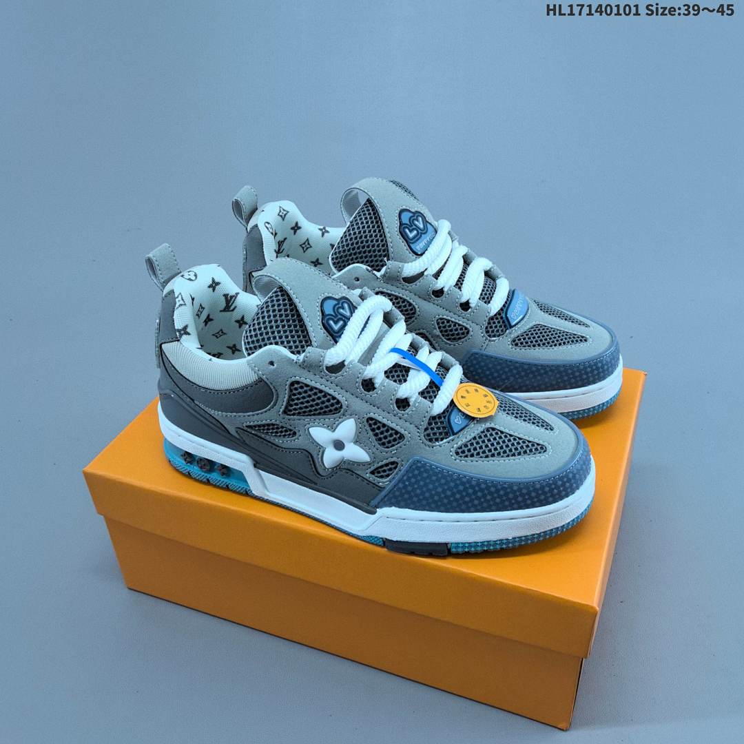 Louis Vuitton Trainer Sneaker Low LV ID Size 45