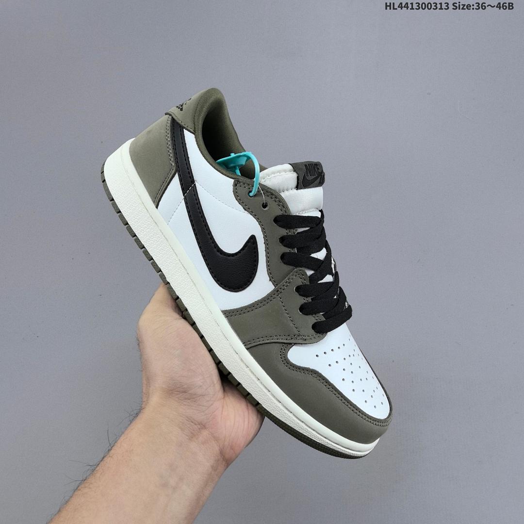 Air Jordan 1 Low OG "Medium Olive" AJ1 1 aj1 1 - foto 3
