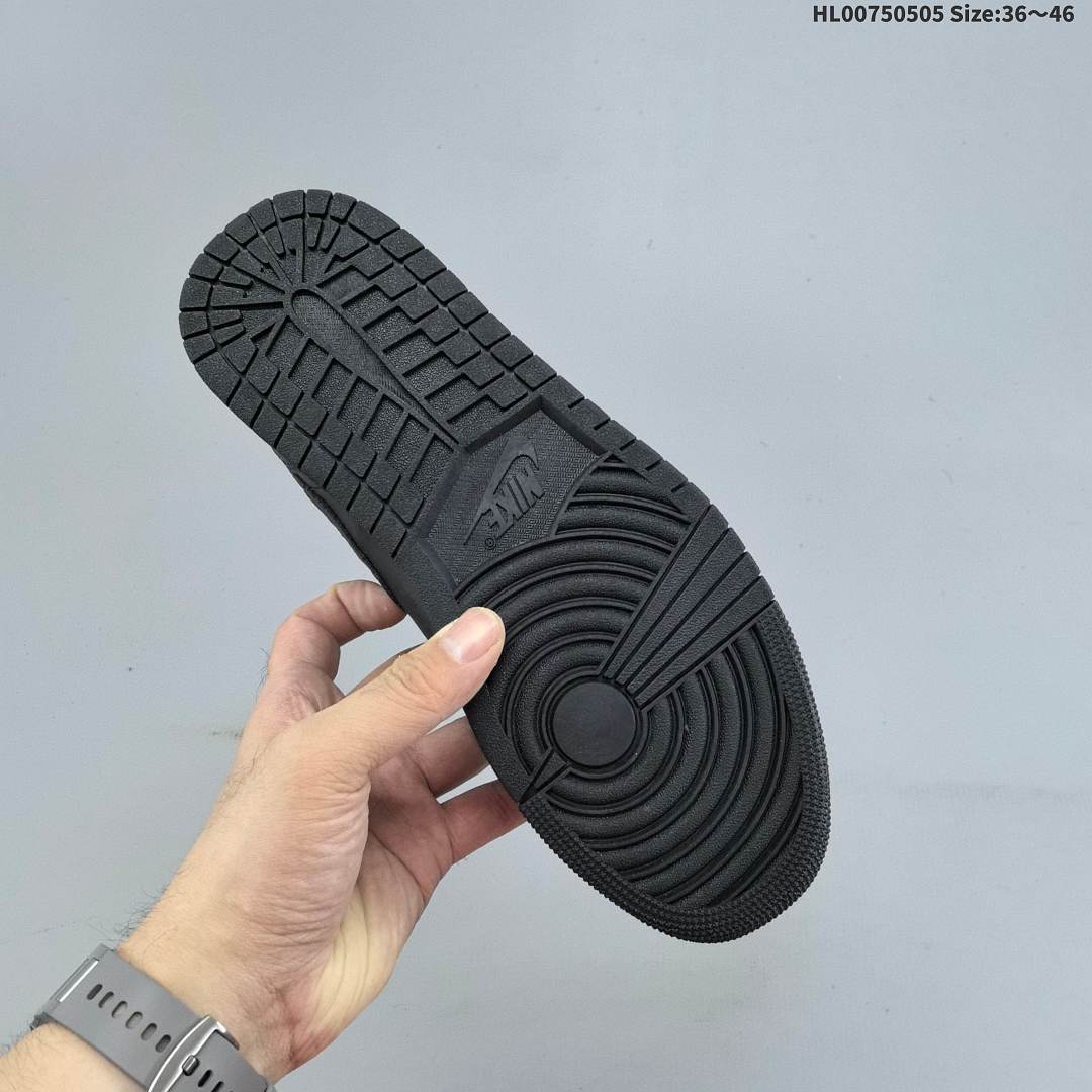 Air Jordan 1 Low "Triple Black" AJ1 1 aj1 1 Air Jordan 1 " - foto 7