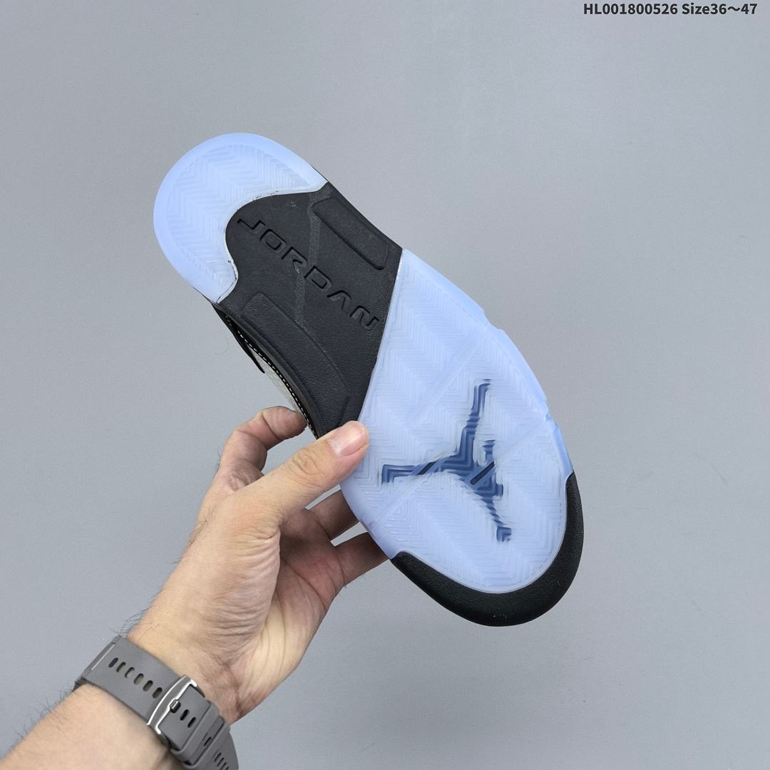 A Air Jordan 5 Retro "Black University Blue" AJ5 5 aj5 5 - foto 7