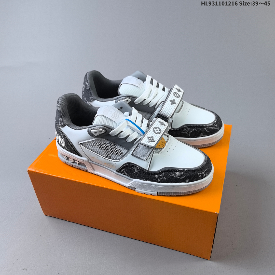Louis Vuitton Trainer Sneaker Low LV ID Size 45 - foto 2