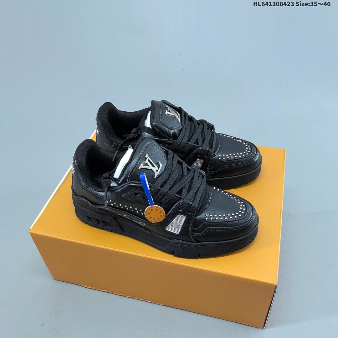Louis Vuitton Trainer Sneaker Low LV ID Size 46 - foto 5
