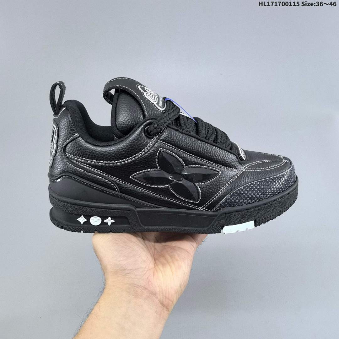 Louis Vuitton Trainer Sneaker Low LV ID Size 46 - foto 8