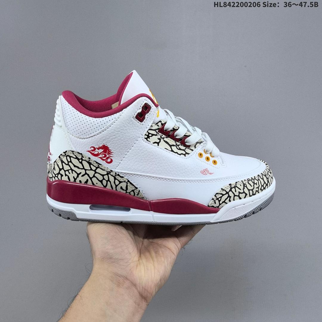 Air Jordan 3 Retro "Cardinal Red" AJ3 3 aj3 3 - foto 9