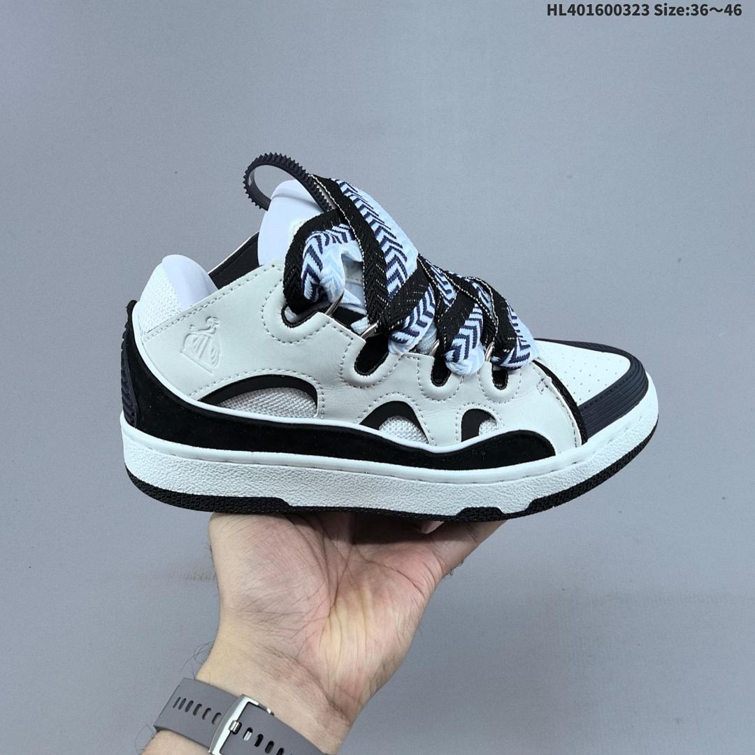 Lanvin Leather Curb Sneakers Curb ➕ ➕ - foto 2