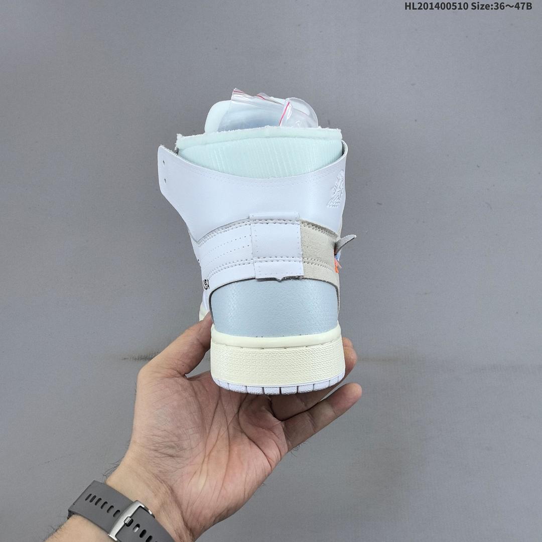 OFF-WHITE x Nike Air Jordan 1 Retro High OG “UNC” AJ1 1 aj1 1 Air Jorda - foto 6