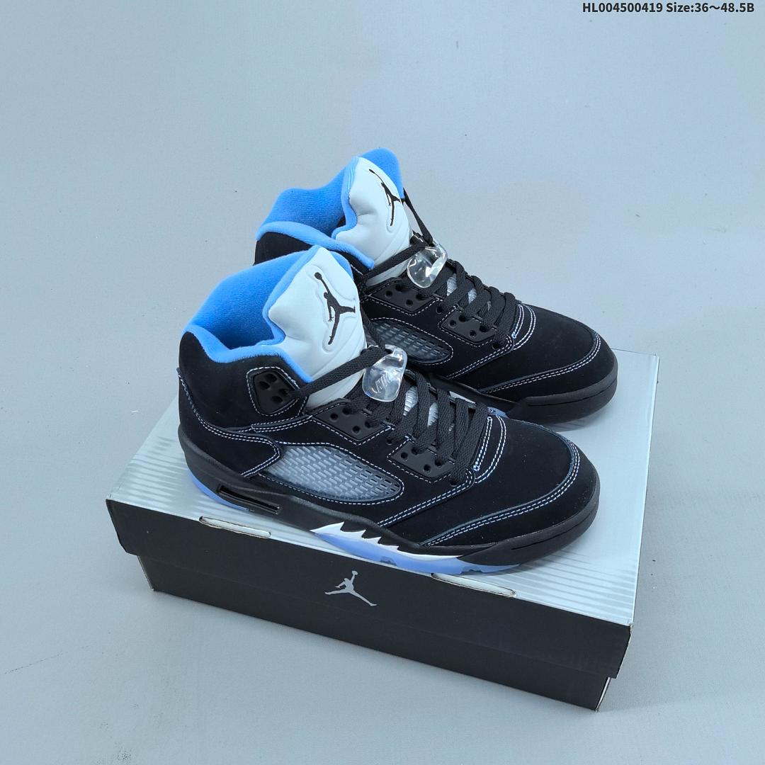 Air Jordan 5 Retro "Black University Blue" AJ5 5 aj5 5