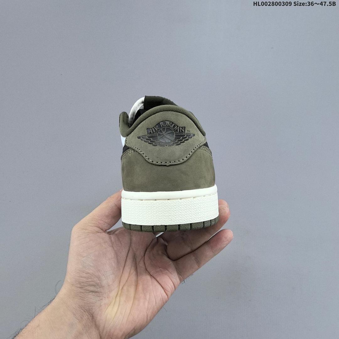 Air Jordan 1 Low OG "Medium Olive" AJ1 1 aj1 1 - foto 6