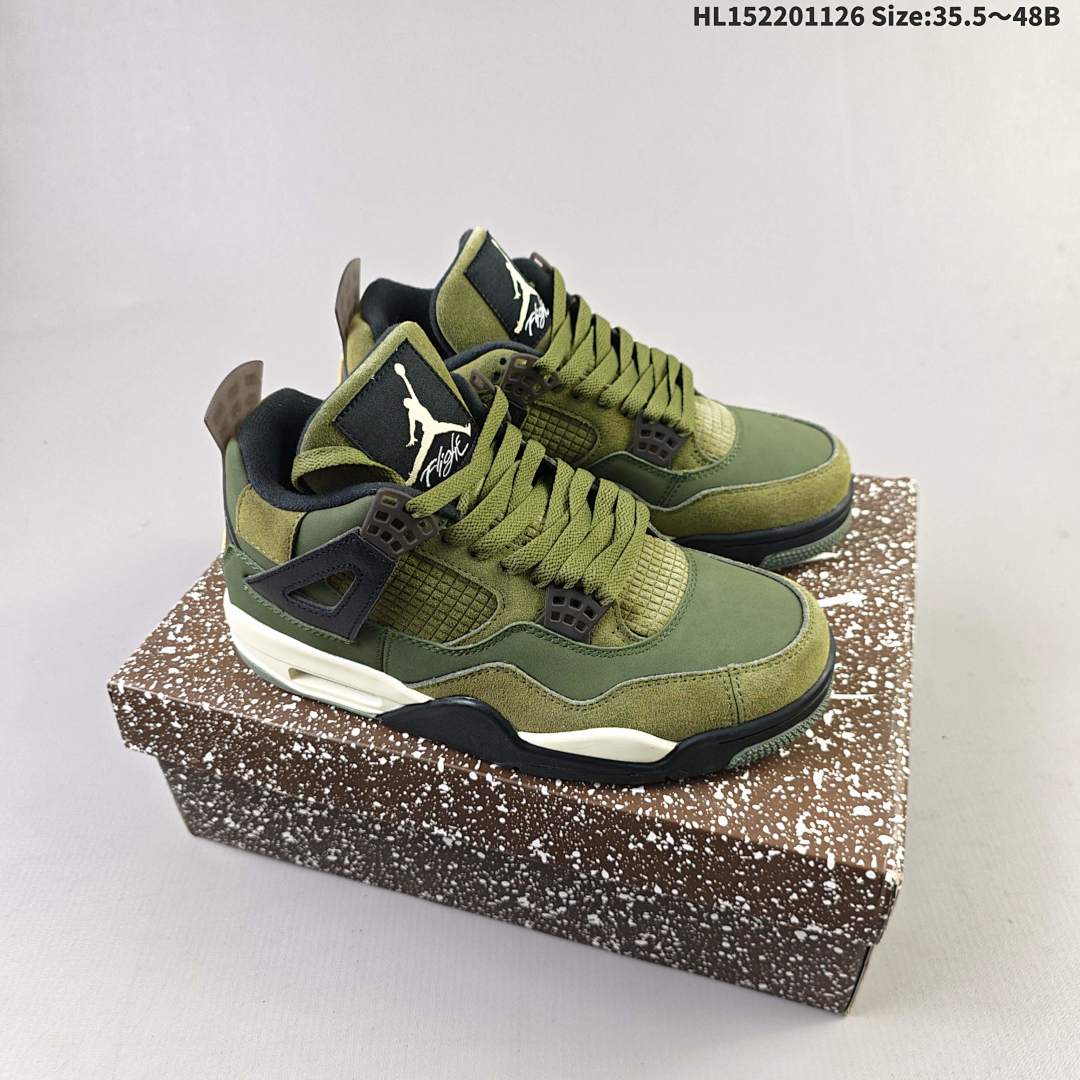 PK Air Jordan AJ4 Retro "Olive Canvas" FB9927-200 AJ4 4 - foto 3