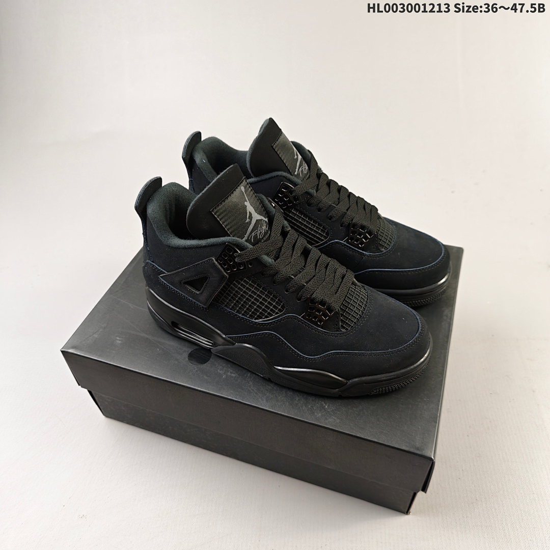 Air Jordan 4 Retro "Black Cat" AJ4 4 aj4 4