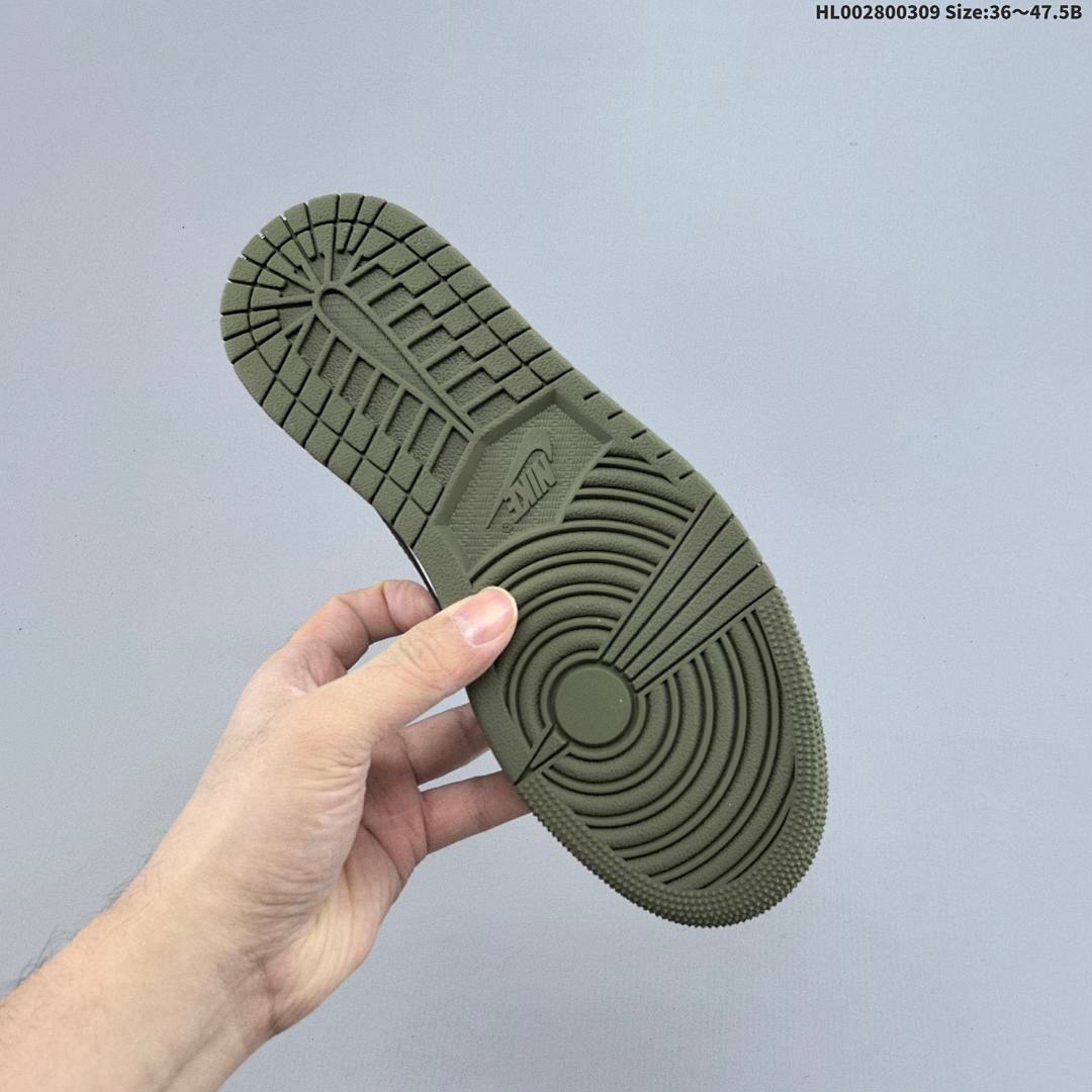 Air Jordan 1 Low OG "Medium Olive" AJ1 1 aj1 1 - foto 7