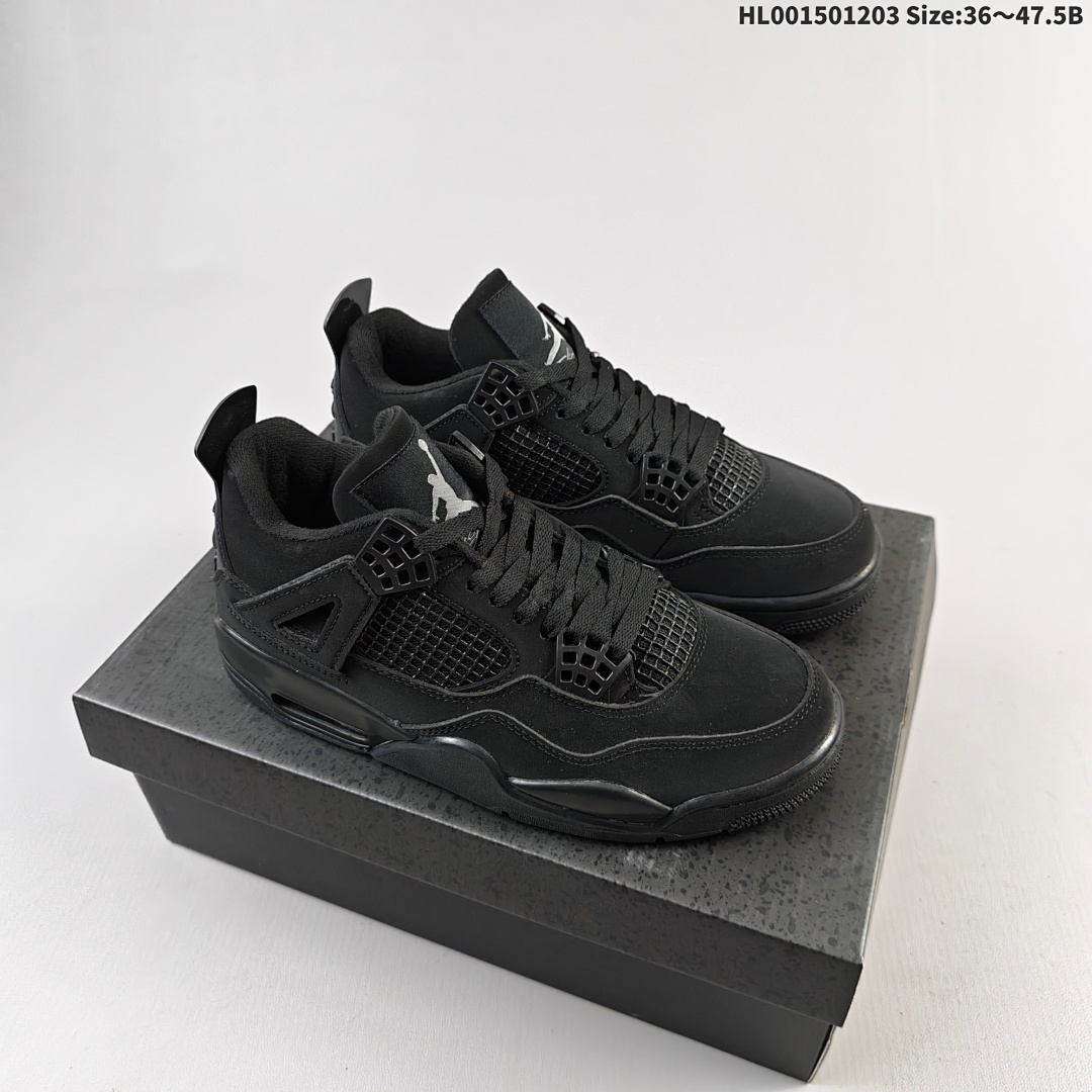 Air Jordan 4 Retro "Black Cat" AJ4 4 aj4 4