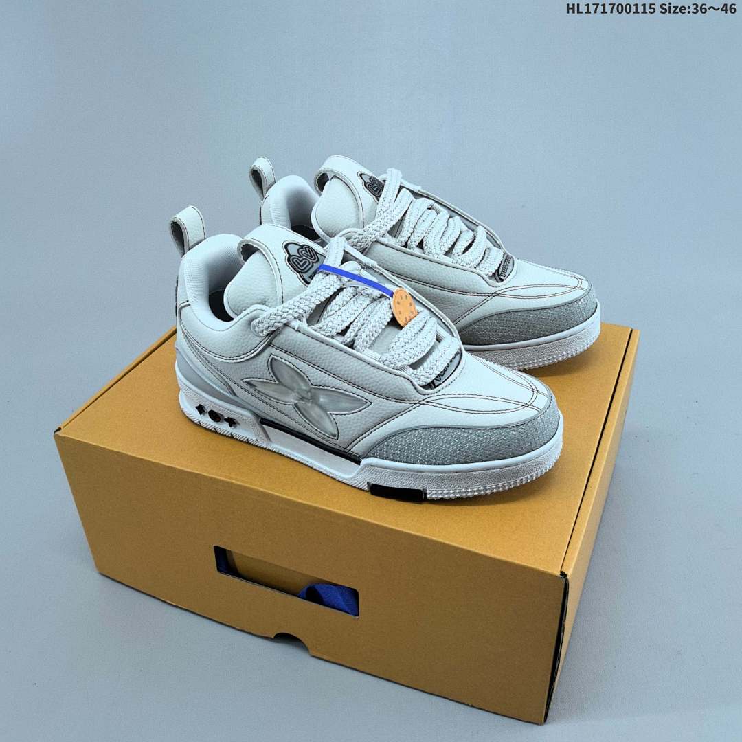 Louis Vuitton Trainer Sneaker Low LV ID Size 46
