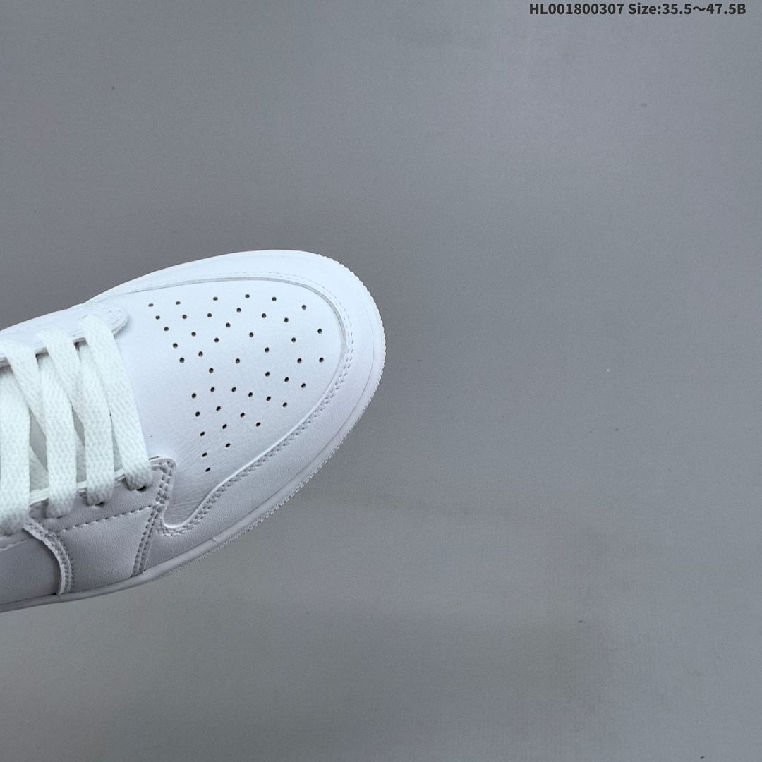 Air Jordan 1 Low "Triple White" AJ1 1 aj1 1 - foto 8