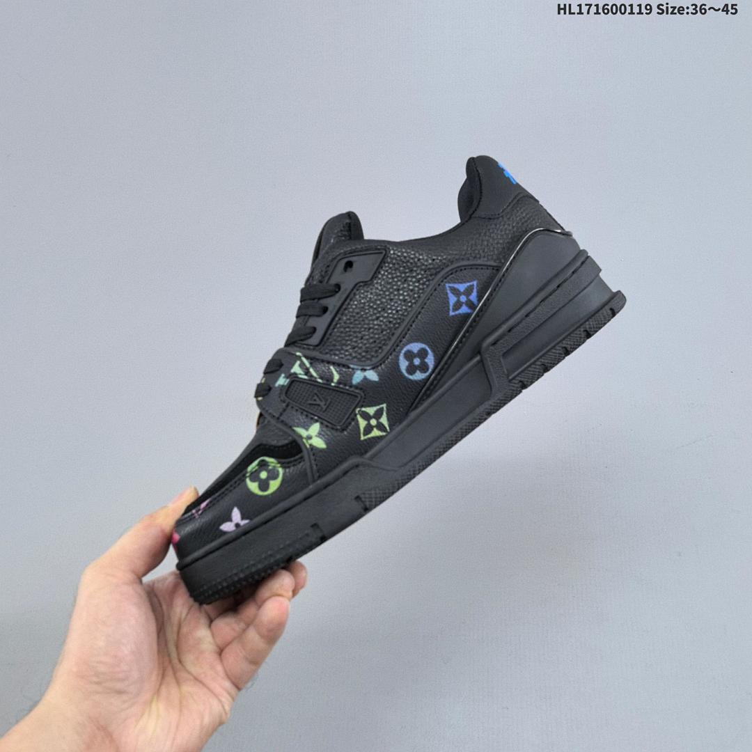 Louis Vuitton Trainer Sneaker Low LV ID Size 45 - foto 7