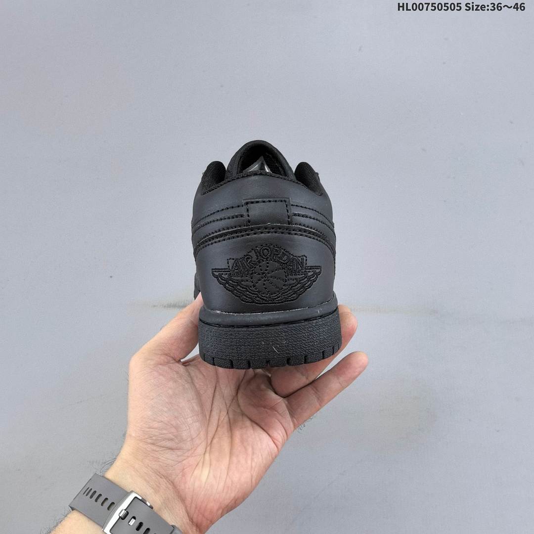 Air Jordan 1 Low "Triple Black" AJ1 1 aj1 1 Air Jordan 1 " - foto 6