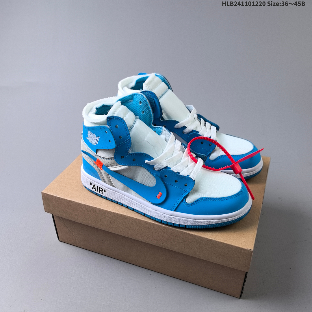 OFF-WHITE x Air Jordan 1 Retro High OG “UNC” AJ1 1 aj1 1 1