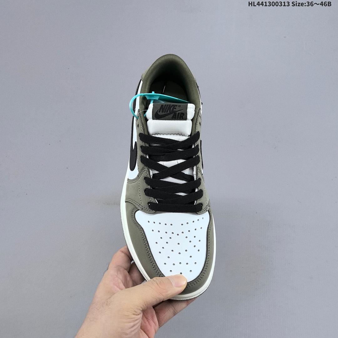 Air Jordan 1 Low OG "Medium Olive" AJ1 1 aj1 1 - foto 5