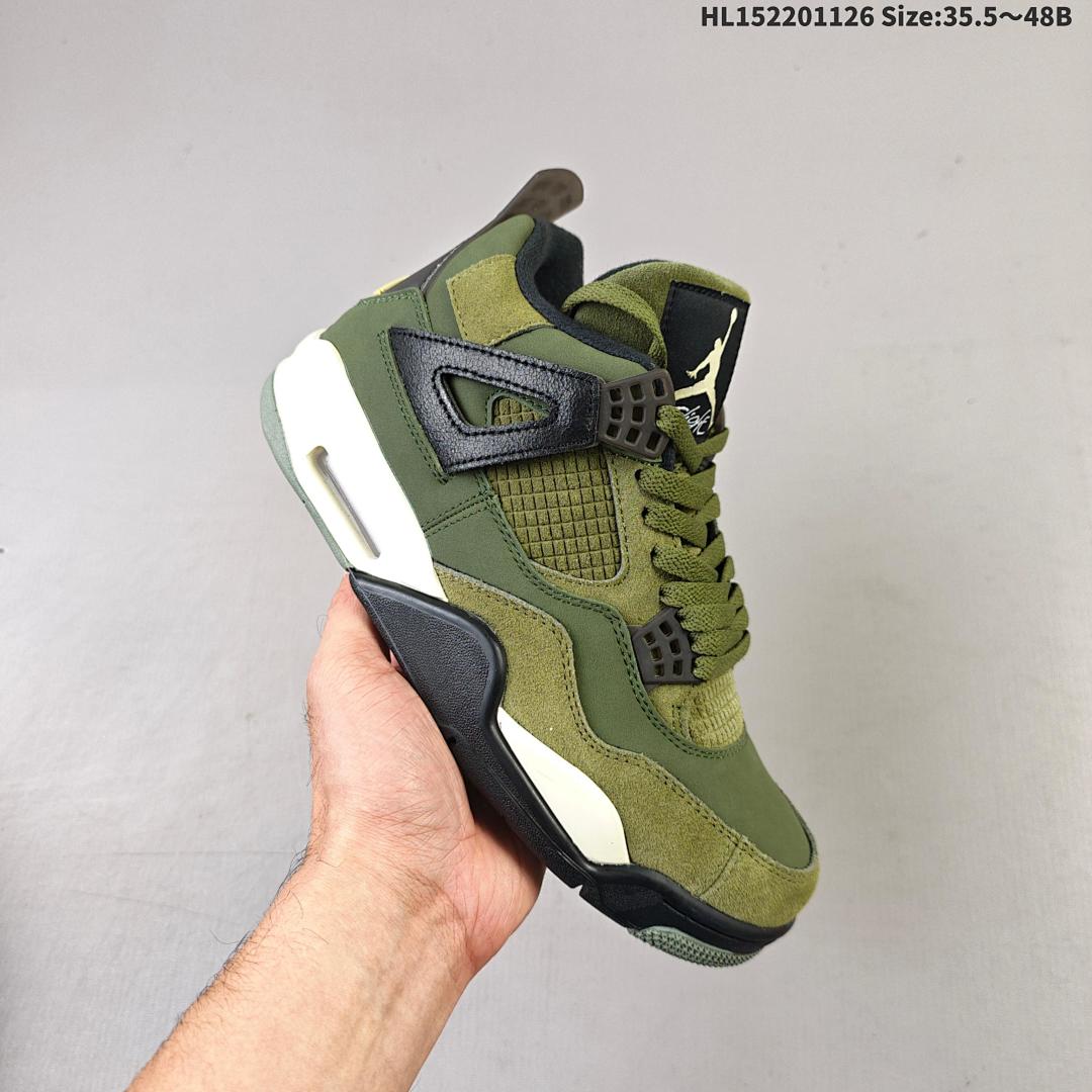 PK Air Jordan AJ4 Retro "Olive Canvas" FB9927-200 AJ4 4 - foto 6
