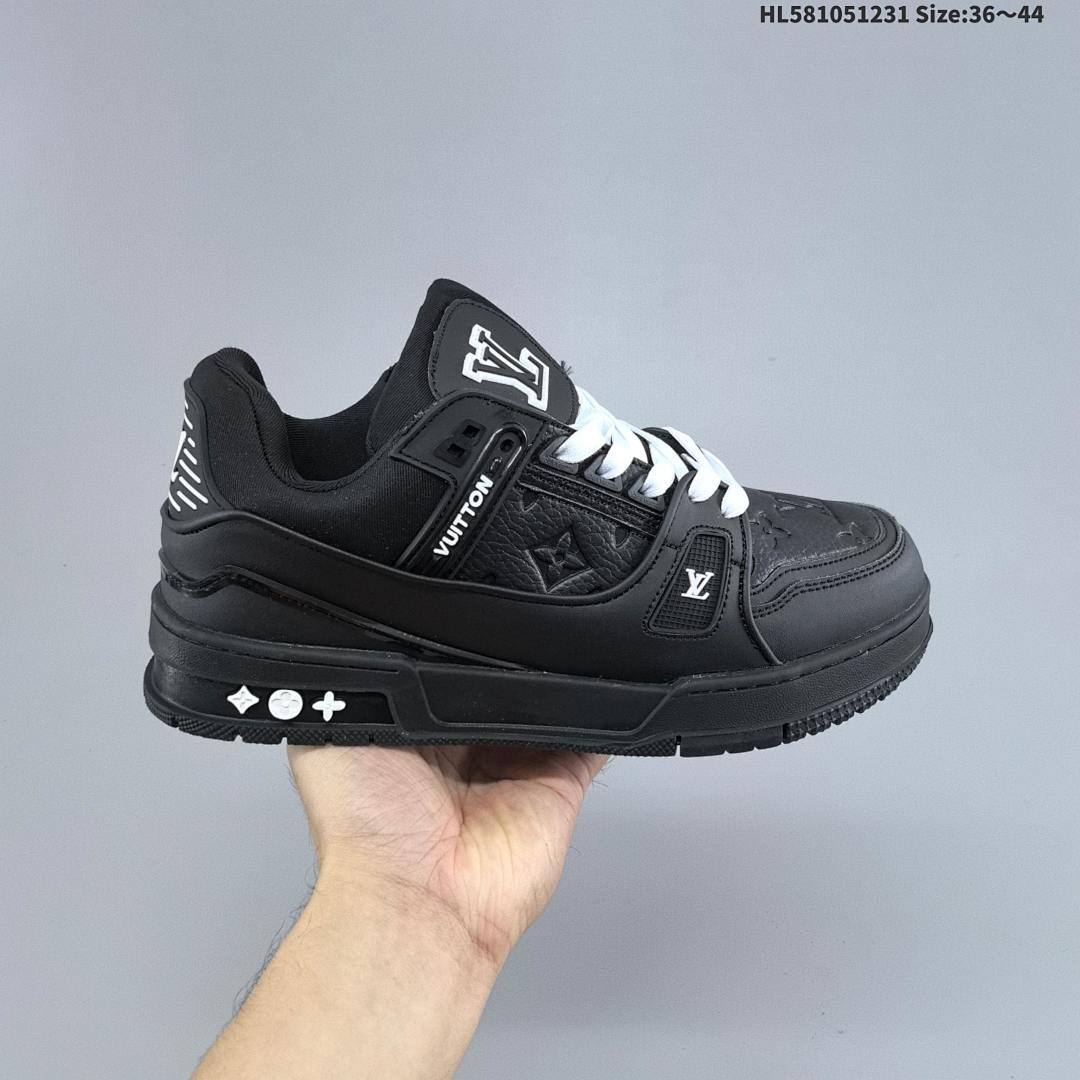 LV Louis Vuitton Trainer Sneaker Low ID Size 44 - foto 7