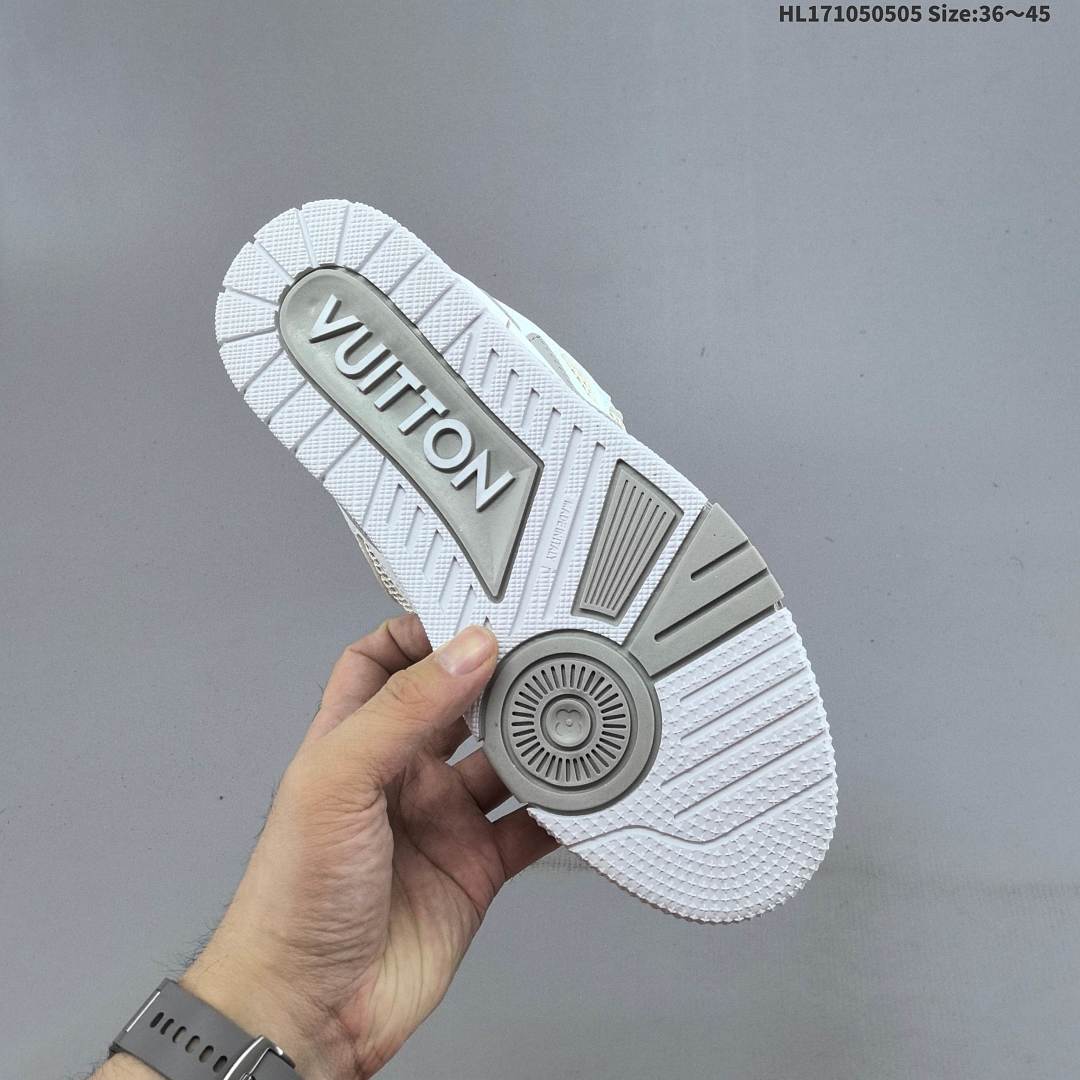 Louis Vuitton Trainer Sneaker Low LV ID Size 45 - foto 7
