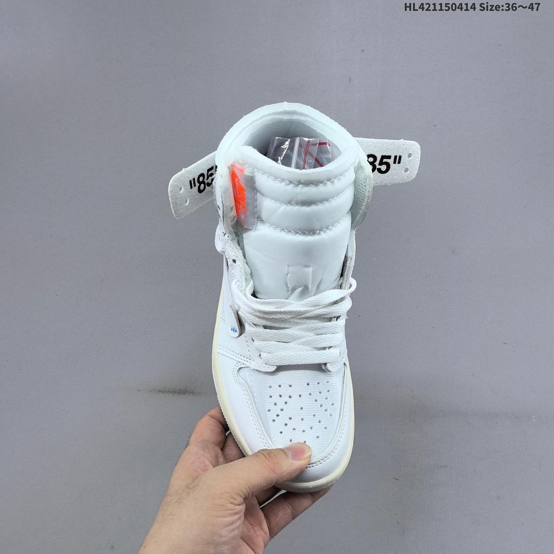 OFF-WHITE x Air Jordan 1 Retro High "White The The" OG AJ1 1 aj1 1 1 - foto 5