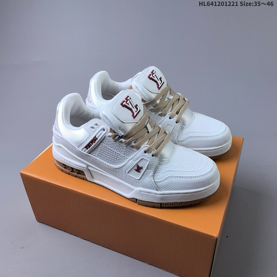 Louis Vuitton Trainer Sneaker Low LV ID Size 46