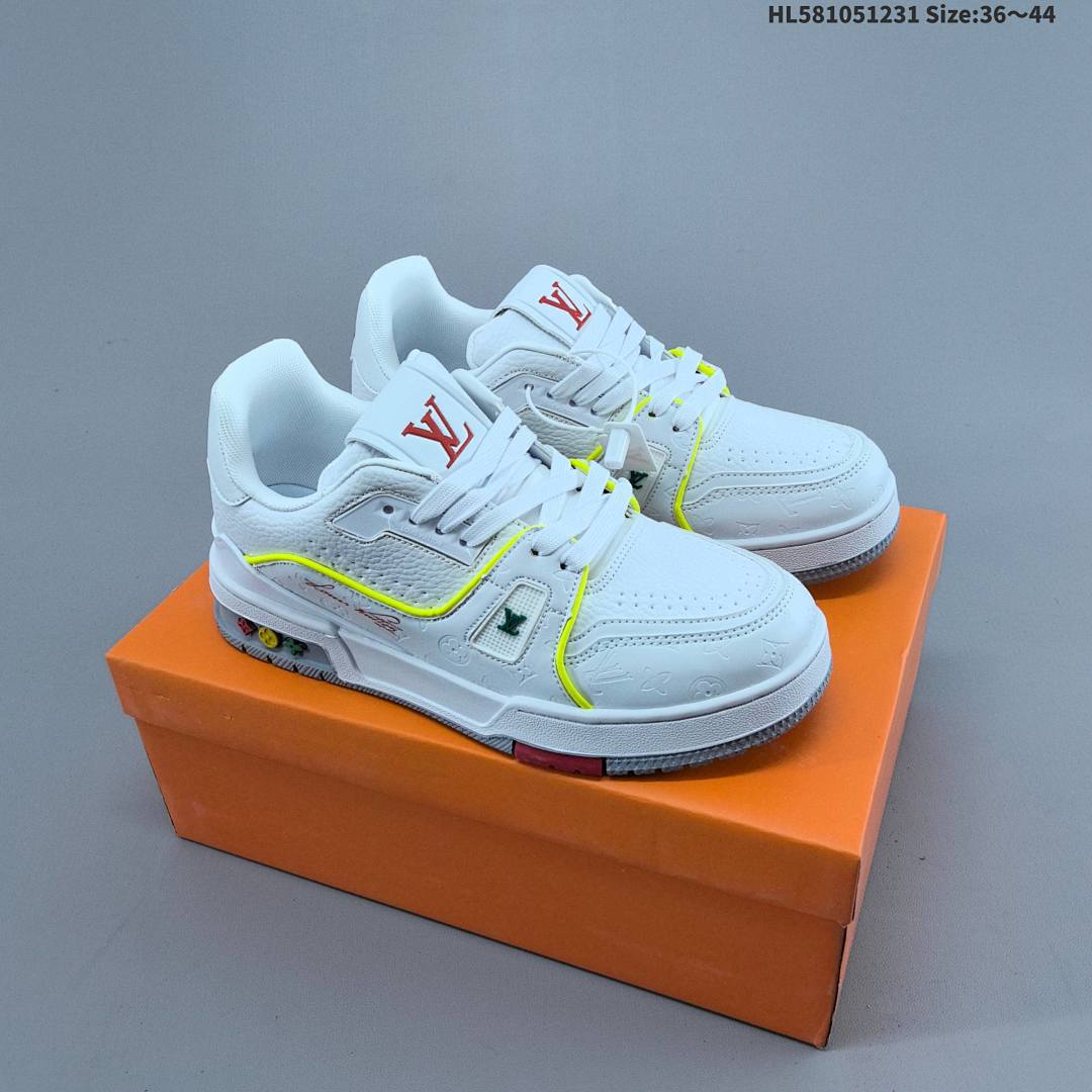LV Louis Vuitton Trainer Sneaker Low ID Size 44 - foto 4
