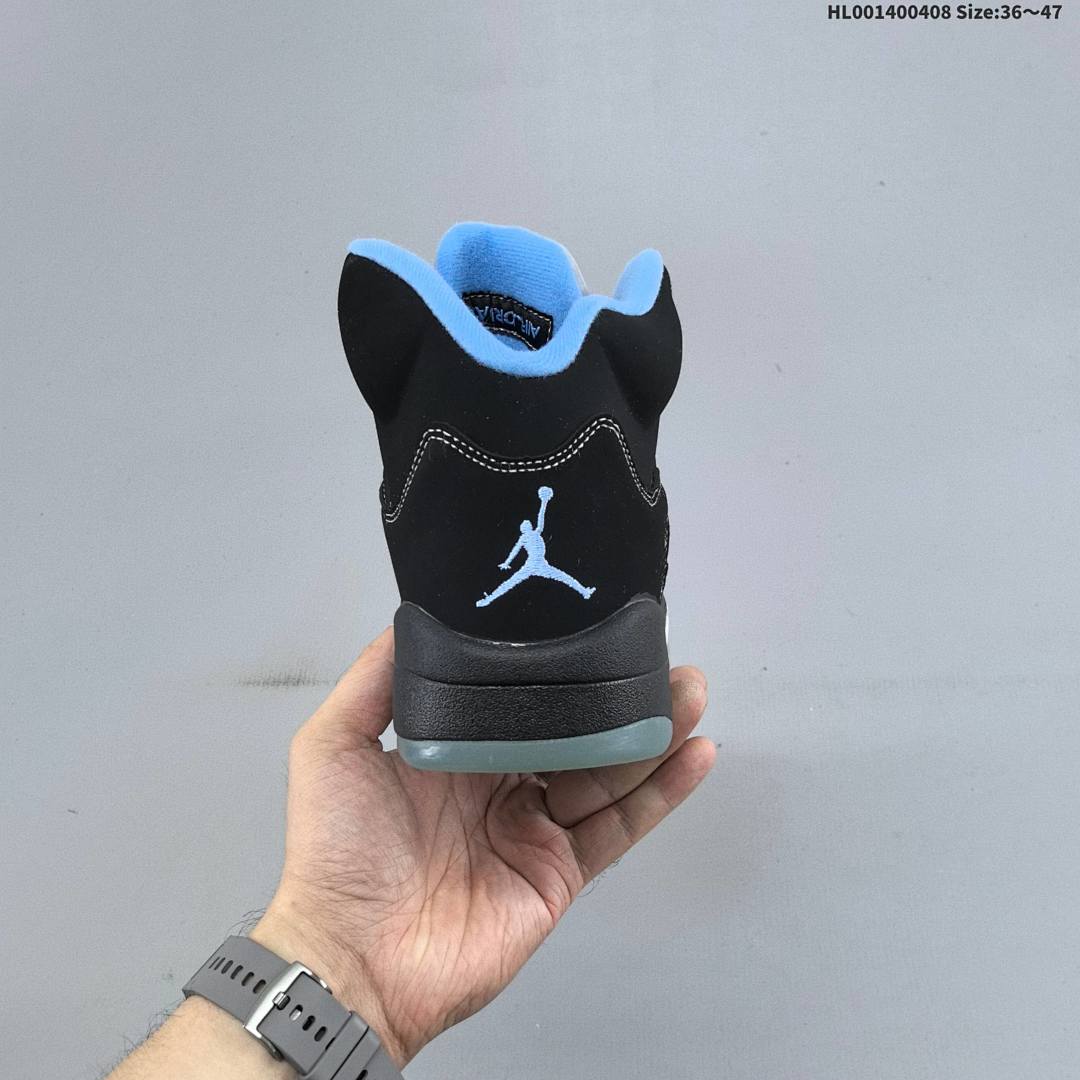 Air Jordan 5 Retro "Black University Blue" AJ5 5 aj5 5 - foto 6