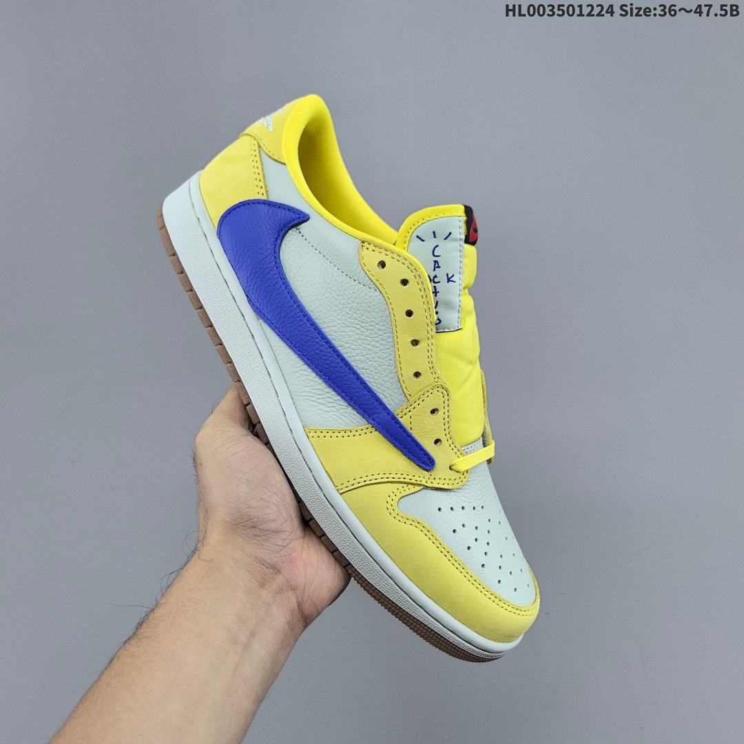 ❗️ Travis Scott x Air Jordan 1 Low OG "Canary" Yellow" 7.0 AJ1 1 aj1 1 - foto 8