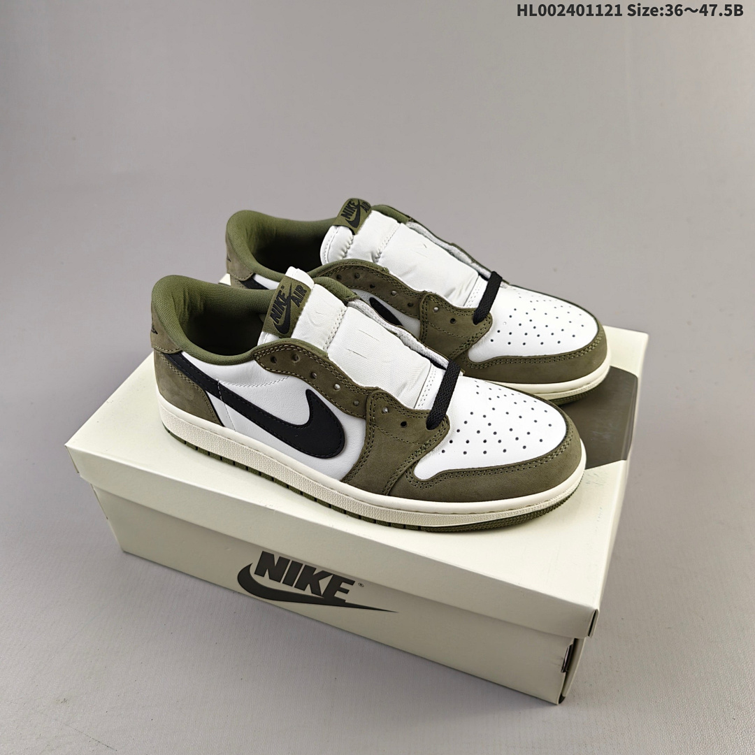 Air Jordan 1 Low OG "Medium Olive" AJ1 1 aj1 1 - foto 2