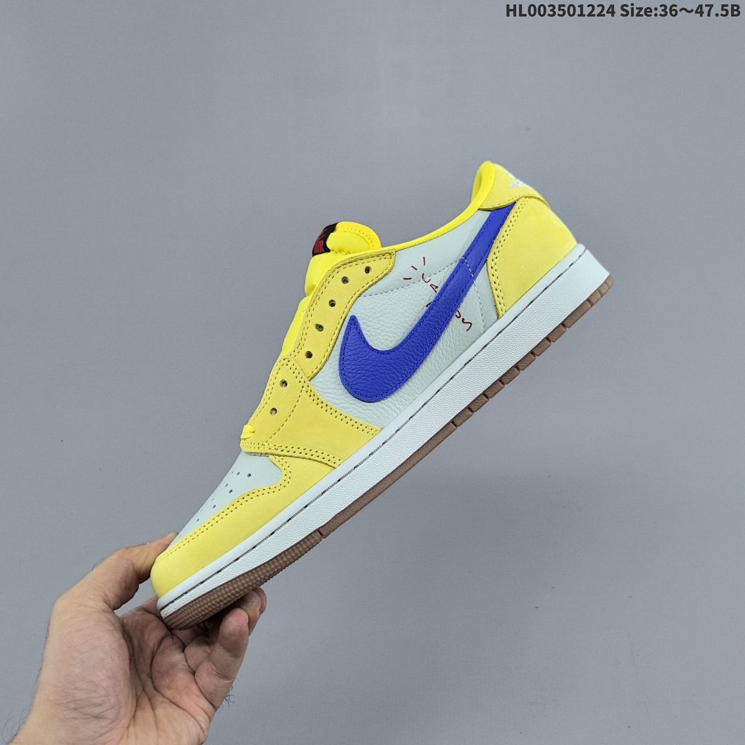 ❗️ Travis Scott x Air Jordan 1 Low OG "Canary" Yellow" 7.0 AJ1 1 aj1 1 - foto 7