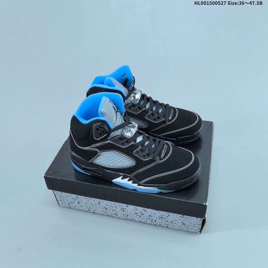 Air Jordan 5 Retro "Black University Blue" AJ5 5 aj5 5