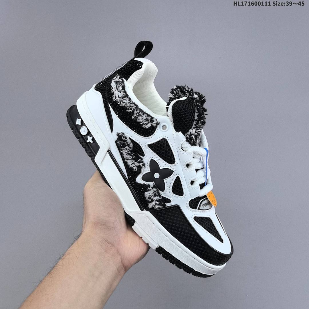 LV Louis Vuitton Trainer Sneaker Low ID HL171600111 Size 45 - foto 8