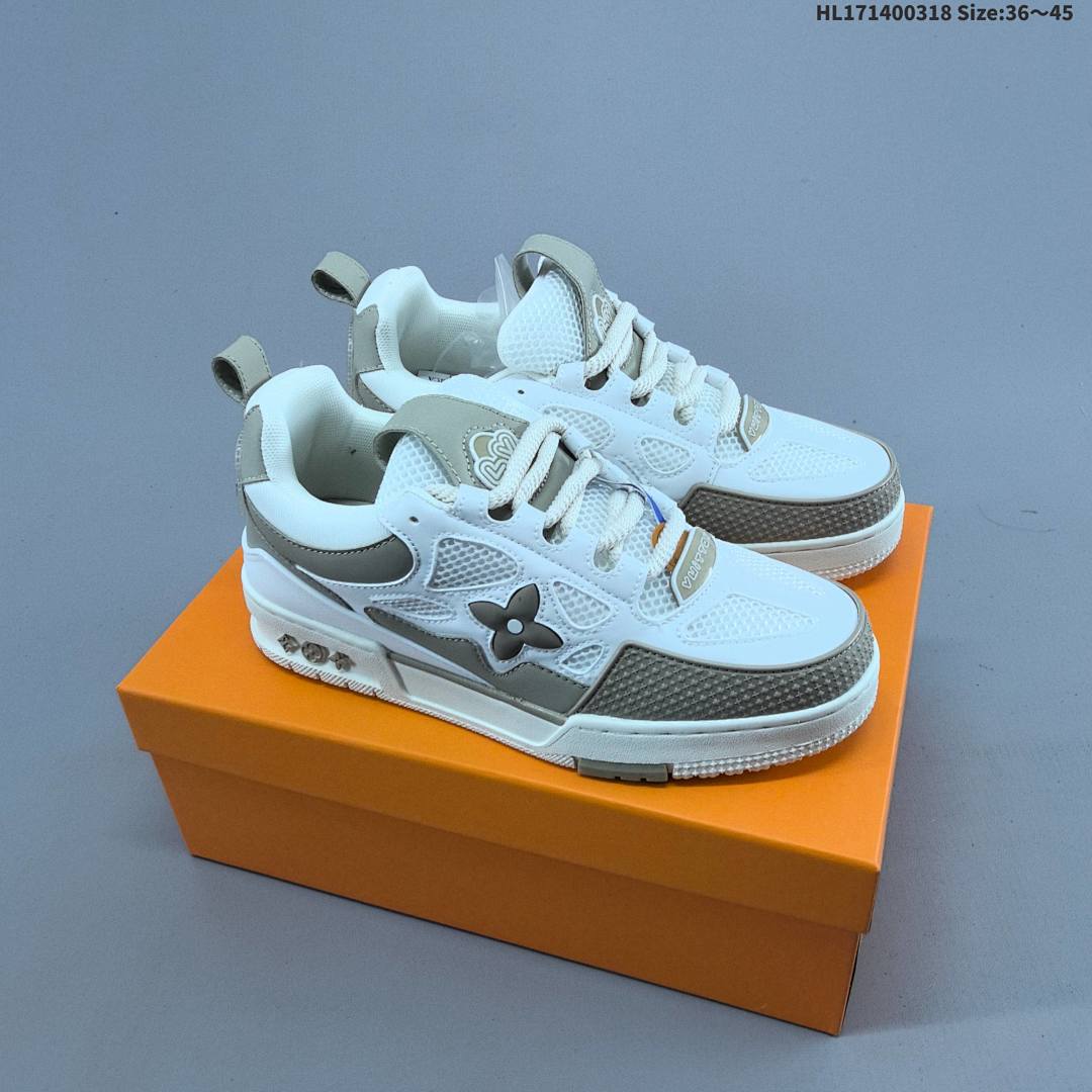 LV Louis Vuitton Trainer Sneaker Low HL171400318 Size 45 - foto 6