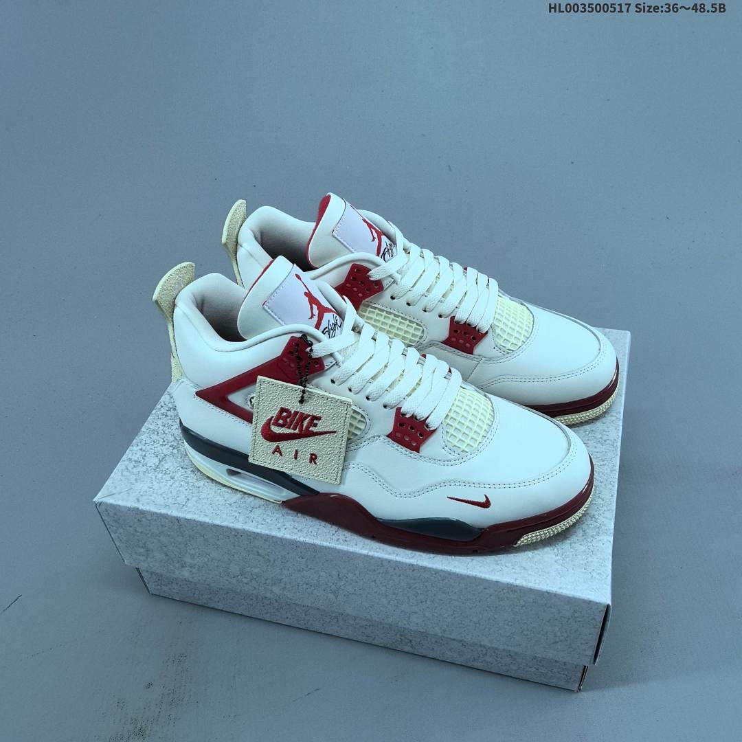 Nigel Sylvester x Air Jordan 4 "Sail Cinnabar" AJ4 4 aj4 4