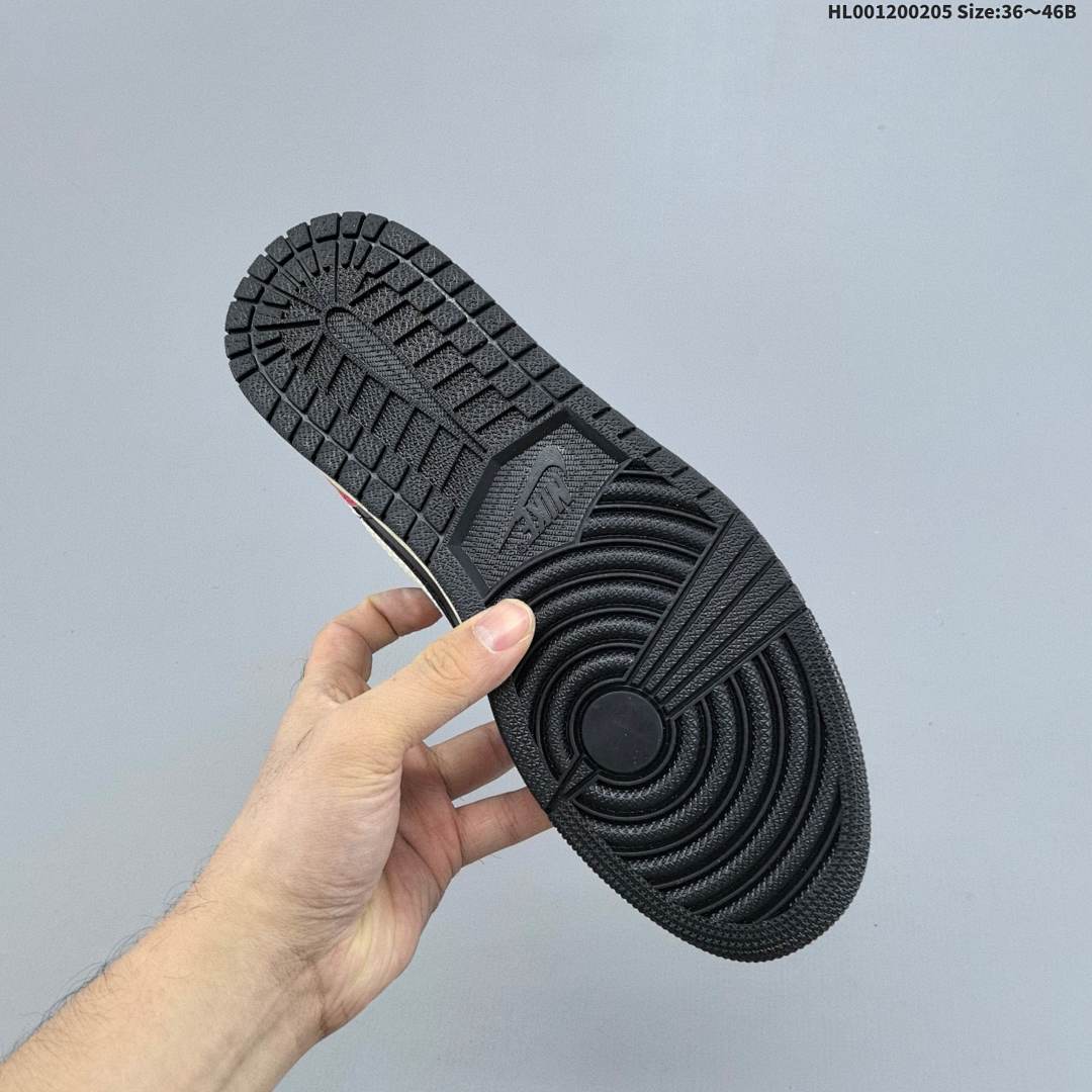Air Jordan 1 Low "Bred Black" AJ1 1 aj1 1 - foto 4