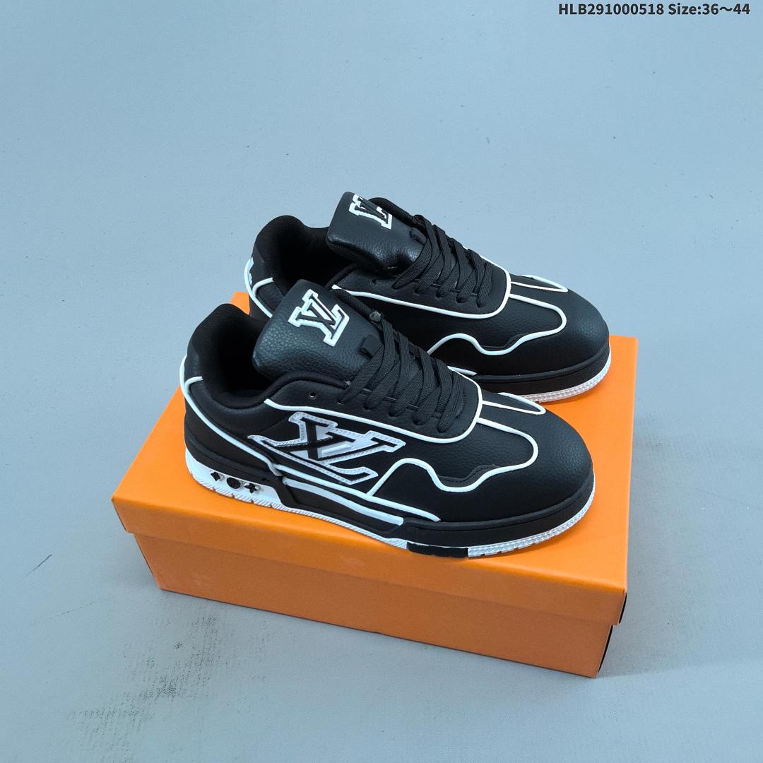 Louis Vuitton Trainer Sneaker Low LV ID Size 44 - foto 7