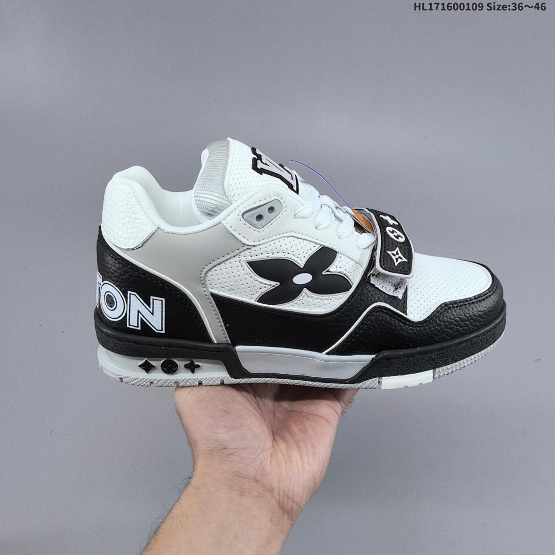 LV Louis Vuitton Trainer Sneaker Low ID Size 46 - foto 9