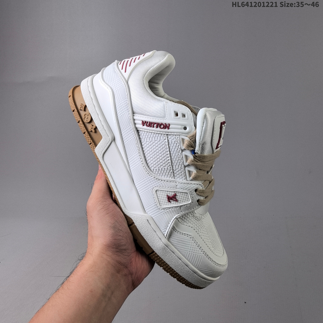 Louis Vuitton Trainer Sneaker Low LV ID Size 46 - foto 5