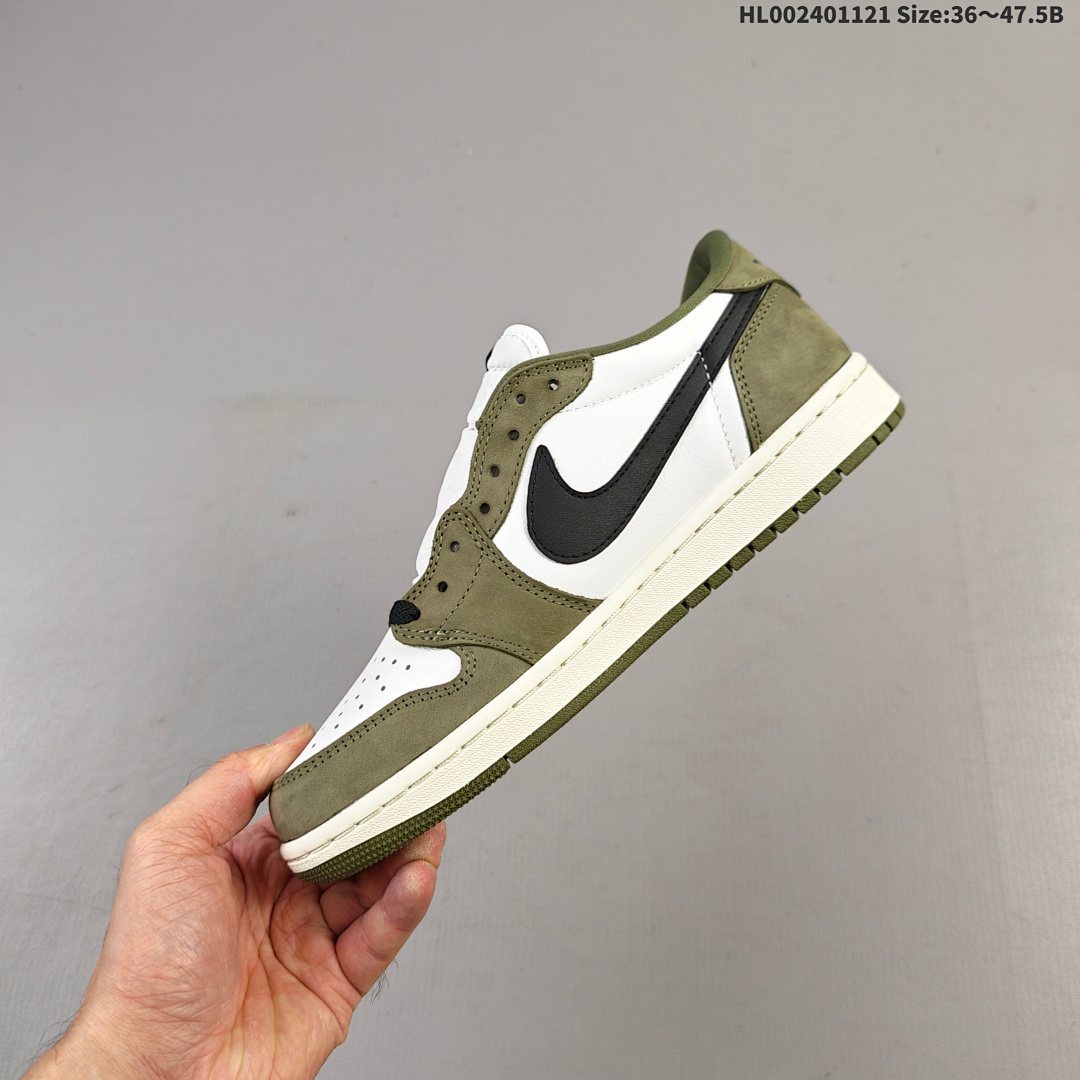 Air Jordan 1 Low OG "Medium Olive" AJ1 1 aj1 1 - foto 8