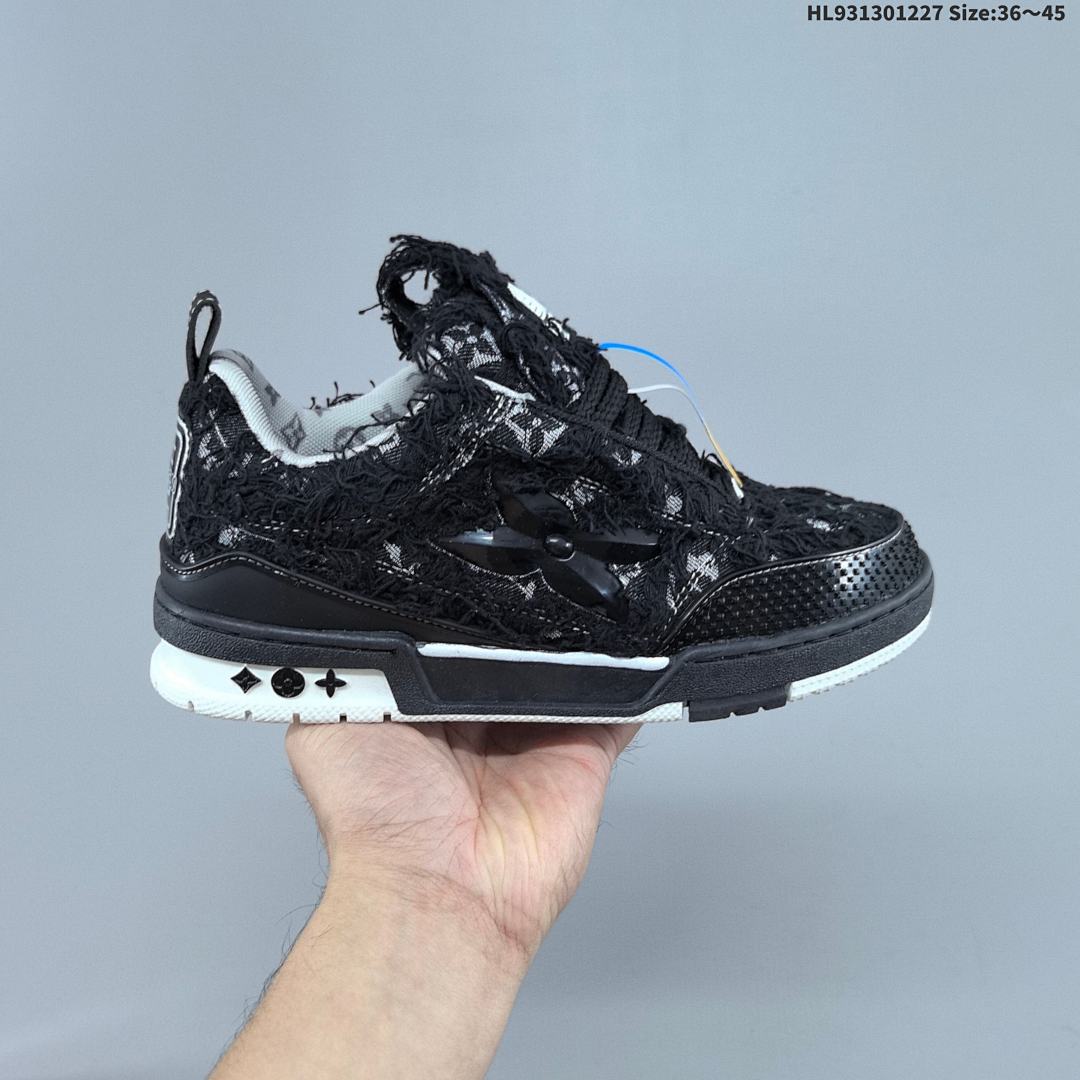 Louis Vuitton Trainer Sneaker Low LV ID Size 45 - foto 8