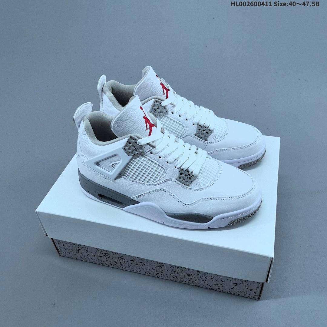 Air Jordan 4 Retro "White Oreo" AJ4 4 aj4 4 4